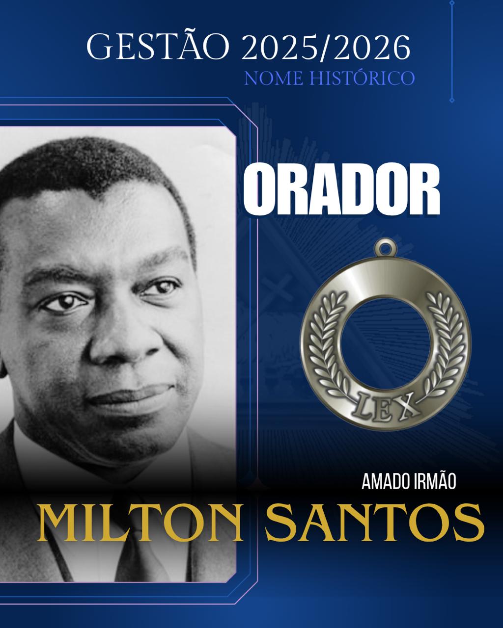 Milton Santos — Orador